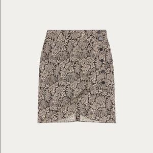 Ba&sh Foster printed high waisted skirt